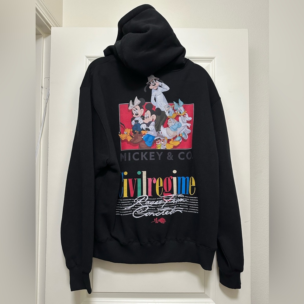 NWT Civil Regime x Disney Mickey Mouse & Friends Black Graphic Hoodie